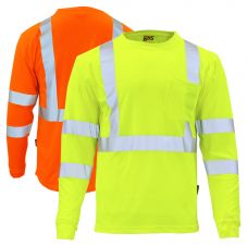 GSS Safety 5505/5506 Class 3 HiVis Long Sleeve Safety T-Shirt