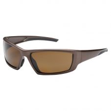 PIP Bouton Optical Sunburst Anti-Scratch Brown Frame Safety Glasses | Polarized Brown