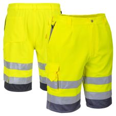 Portwest UE043 Class E Utility Shorts | Lime