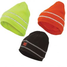 Tough Duck Acrylic Knit Beanies with Reflective Striping