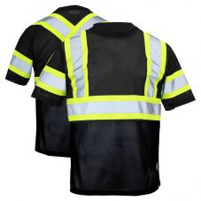 Tough Duck  ST09 Class 1 Polyester Micro Mesh Contrast Short Sleeve T-Shirt