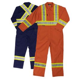 Portwest C814 Iona Cotton Heavy Duty Work Overalls with Reflective Safety Tape 