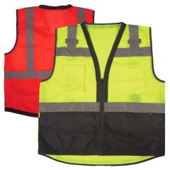 GSS Safety 1201/1202 Class 2 Premium Heavy Duty Multi-Pocket Vest | Front