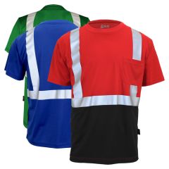 GSS Safety 5122/5124 Enhanced Visibility Short Sleeve Black Bottom Safety T-Shirt
