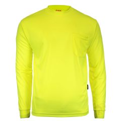 GSS Safety Hi-Vis Safety Long Sleeve Shirt | Color: Lime