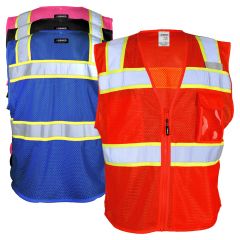 ML Kishigo B152/B156 EV Series Enhanced Visibility Three Pocket Mesh Safety Vest