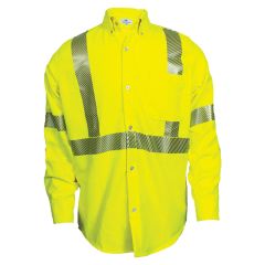 National Safety Apparel SHRTV3C3 Vizable FR Class 3 CAT 2 Long Sleeve Segmented Button Down Work Shirt | Front
