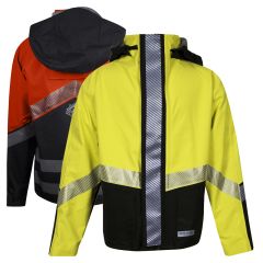 National Safety Apparel Hydrolite 2.0 Class 3 FR Extreme Weather Bomber | Lime and Orange