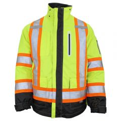 Work King SJ28 Class 3 Hivis Safety 300D Ripstop Shell | Front