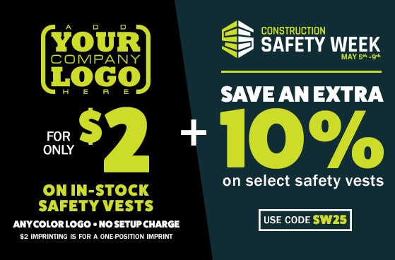 Deal of the Month - $2 imprint on select Vests