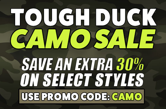 Tough Duck Camo Sale - Save an Extra 30% on select styles w/ Promo Code CAMO