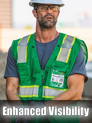 Enhanced Visibility Safety Vests | Color Identification | Departmental Identification