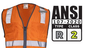 ANSI Type R, Class 2 Vests