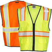 ANSI 107 Type R Class 2 Safety Vests