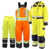 Hi Vis Thermal Insulated Safety Bibs & Pants