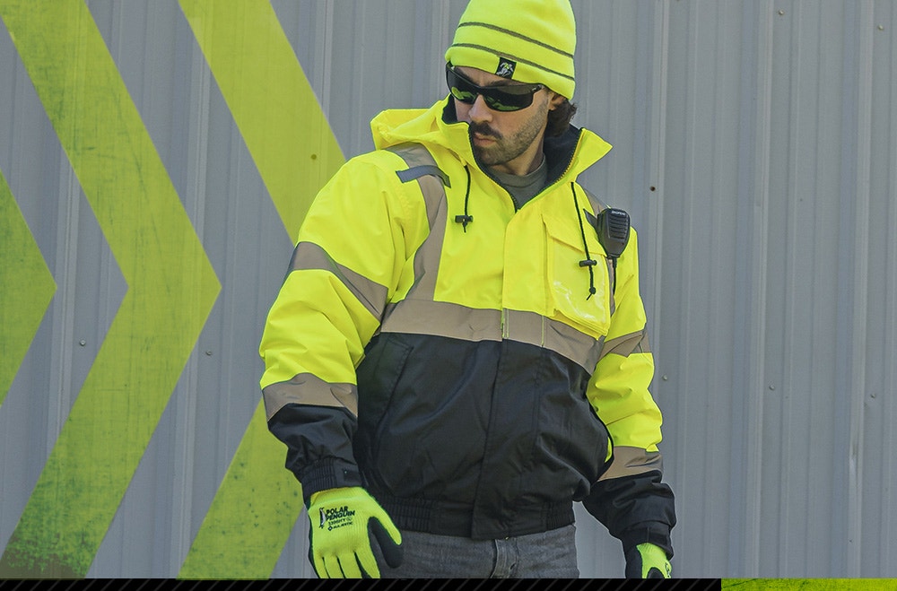 High Visibility Winter Bomber Jackets ANSI Bomber Jackets ANSI Class ANSI Class III Size Small Price 410.00 419.99