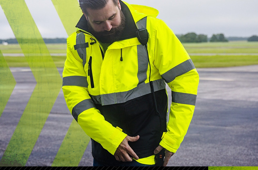 High Visibility Long Coats ANSI Class Reflective Parkas