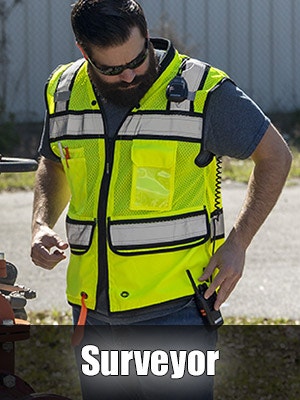 High Visibility Professional Surveyor Safety Vests