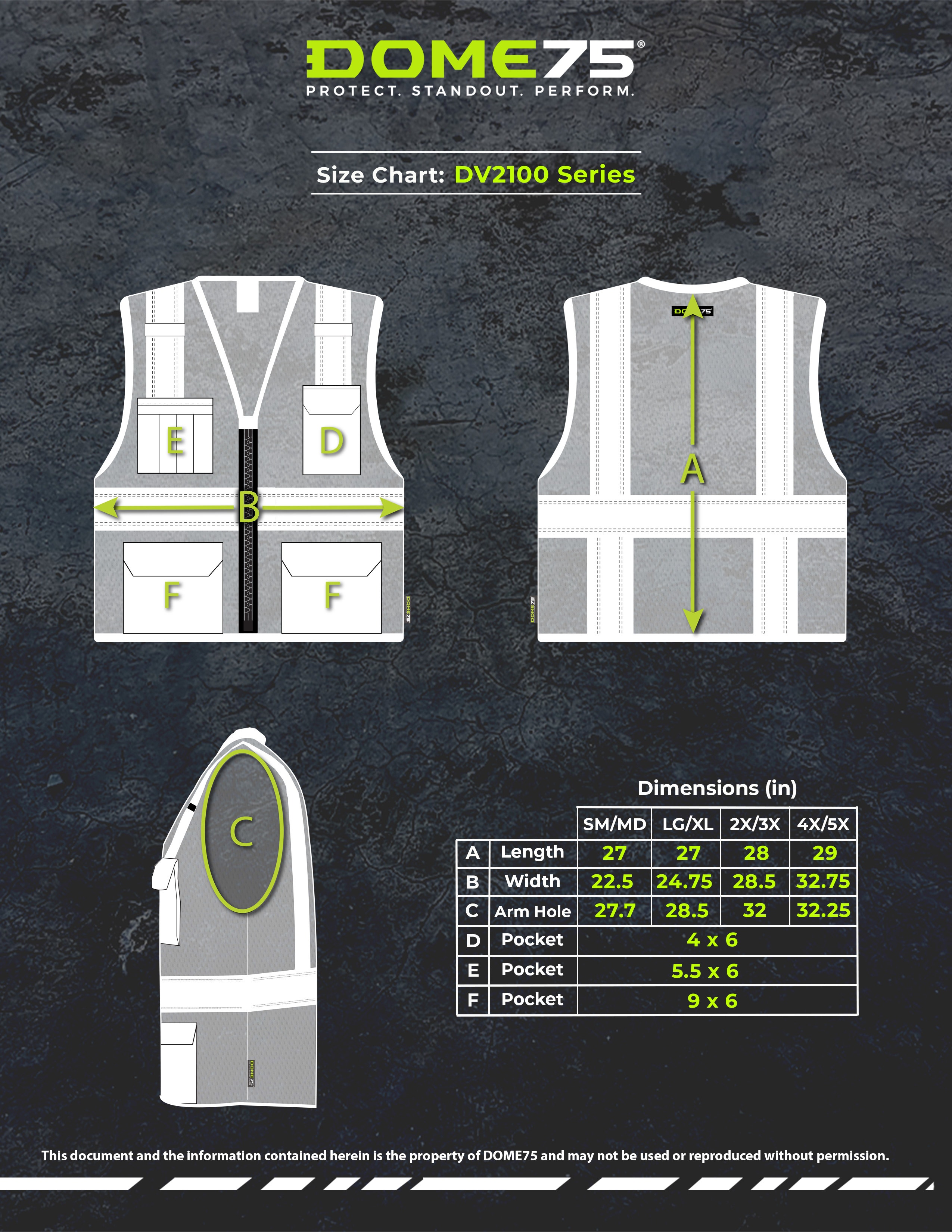 DOME75 DV2183 Enhanced Visibility Safety Vest | HiVis Supply